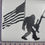 Thumbnail: Bigfoot with American Flag and 50 Cal  10" decal Flip Off | Fits all trucks