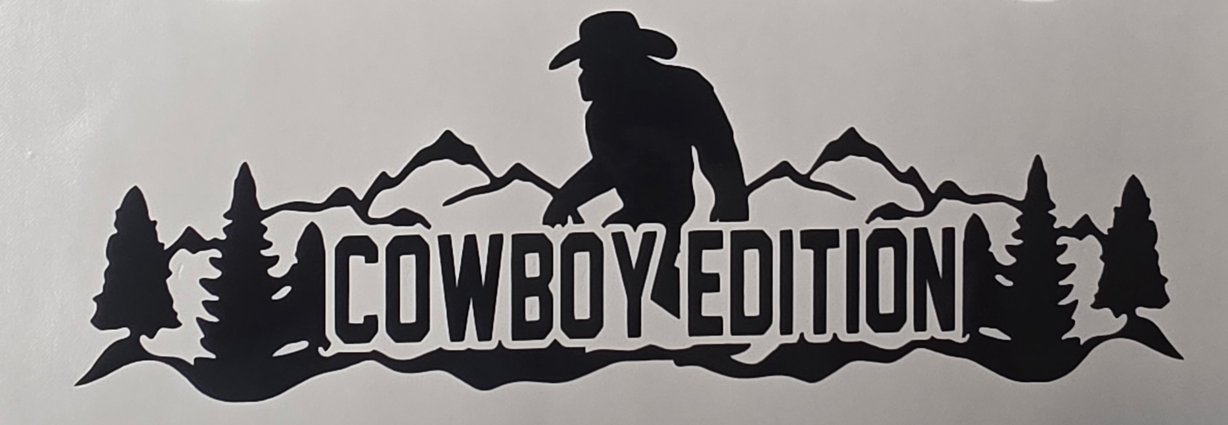 Cowboy Edition Bigfoot 7" 4x4 off-road vinyl decal easy to install