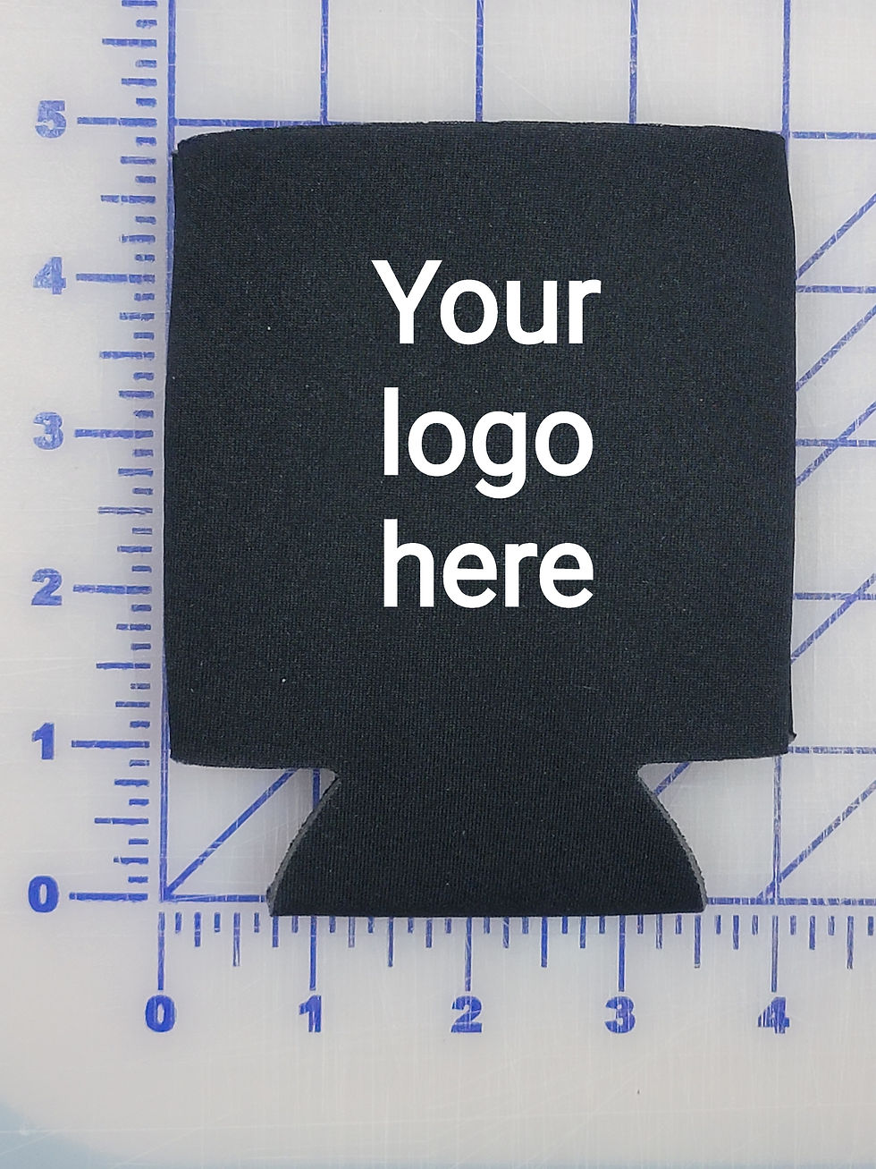 Custom Koozie Black can cooler sleeve holder text and logo for your gift