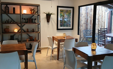 Airconditioned dining space for your evening meal
