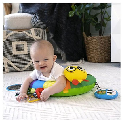 Tapetinho tummy time para bebê confortável e seguro