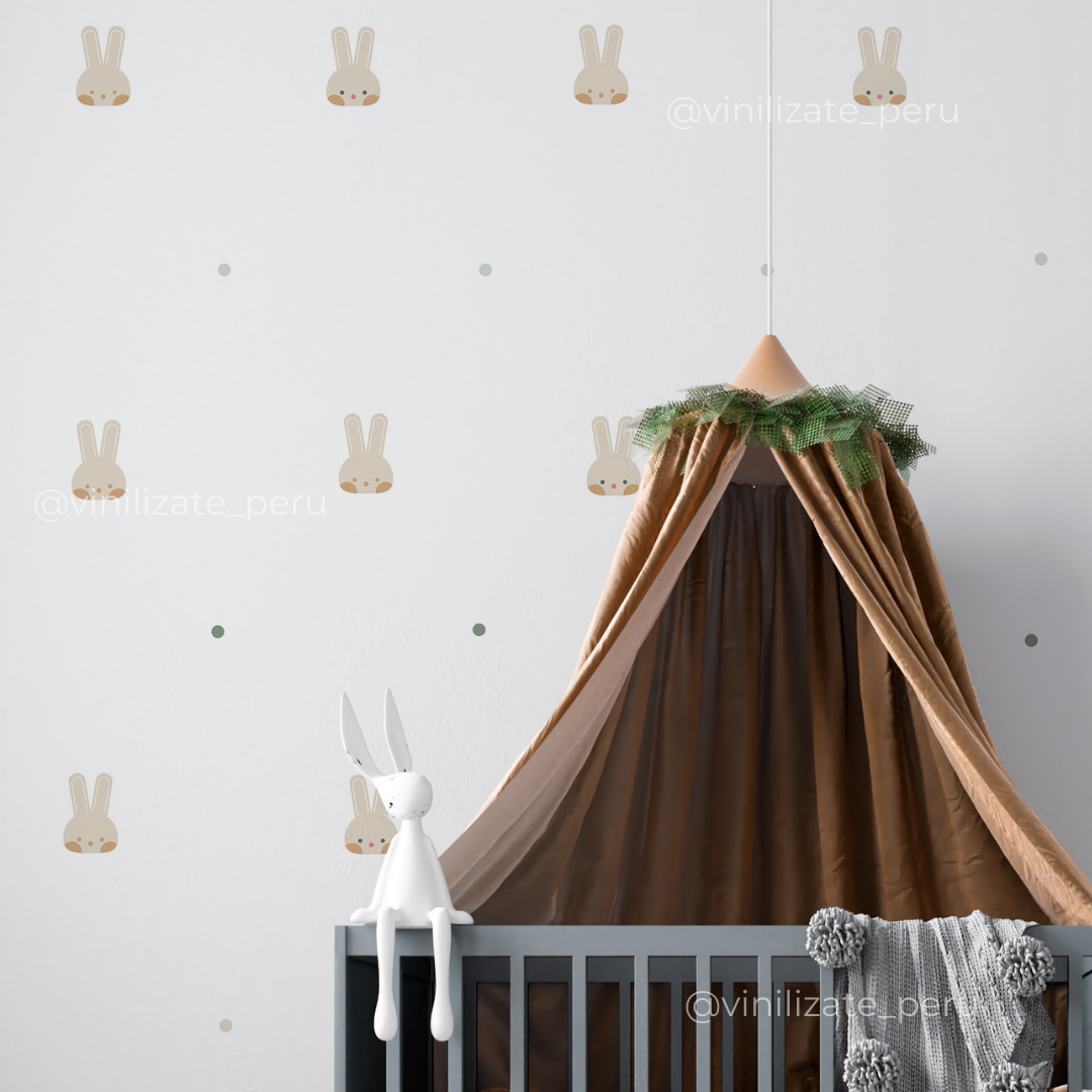 Beige Rabbit // Wall Decals