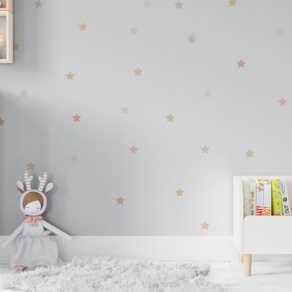 Cream Stars // Wall Decals