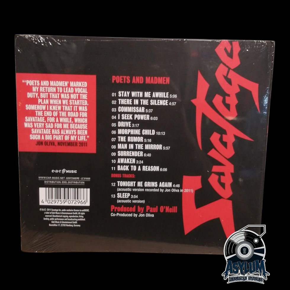 Miniatura: CD Savatage Poets And Madmen