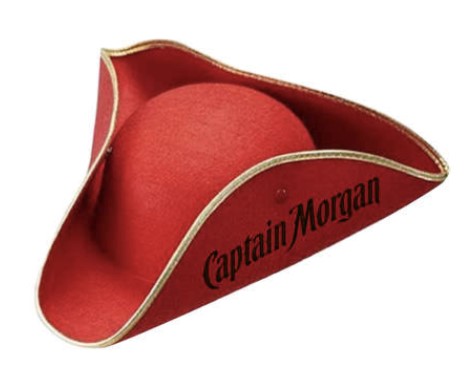 captain morgan pirate hat
