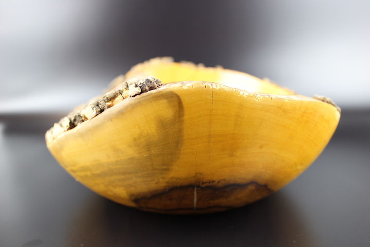 Thumbnail: boxwood bark bowl (natural edge-live edge)