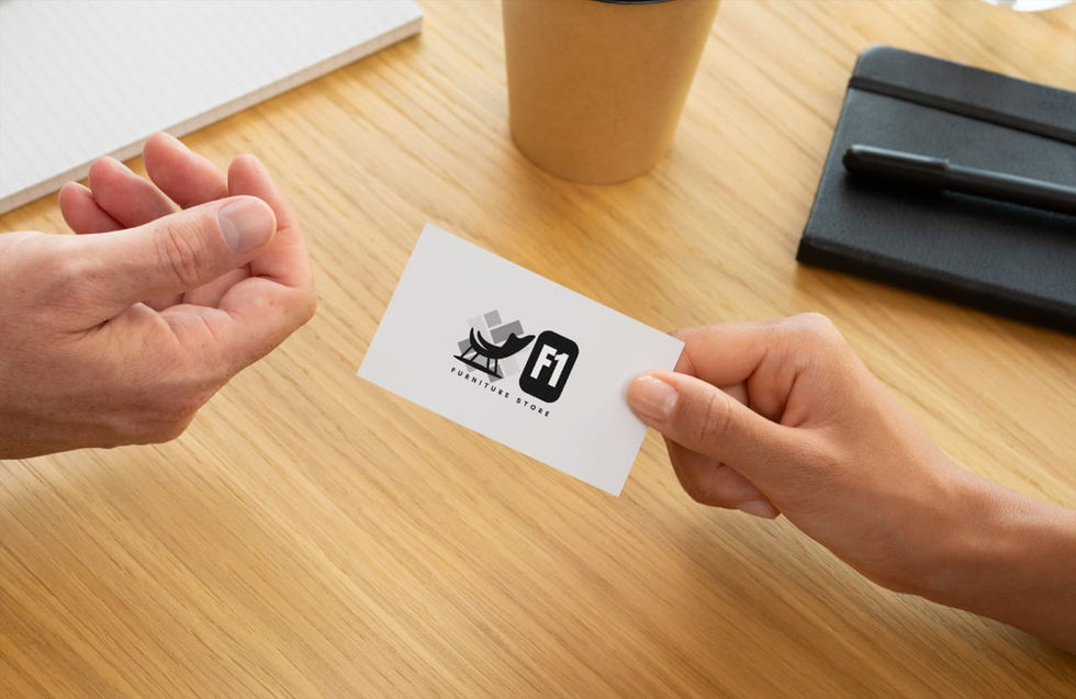 Business card exchange, Everyday Hype logo