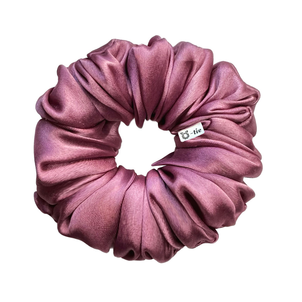 Thumbnail: Mini Fluffy Satin Scrunchies