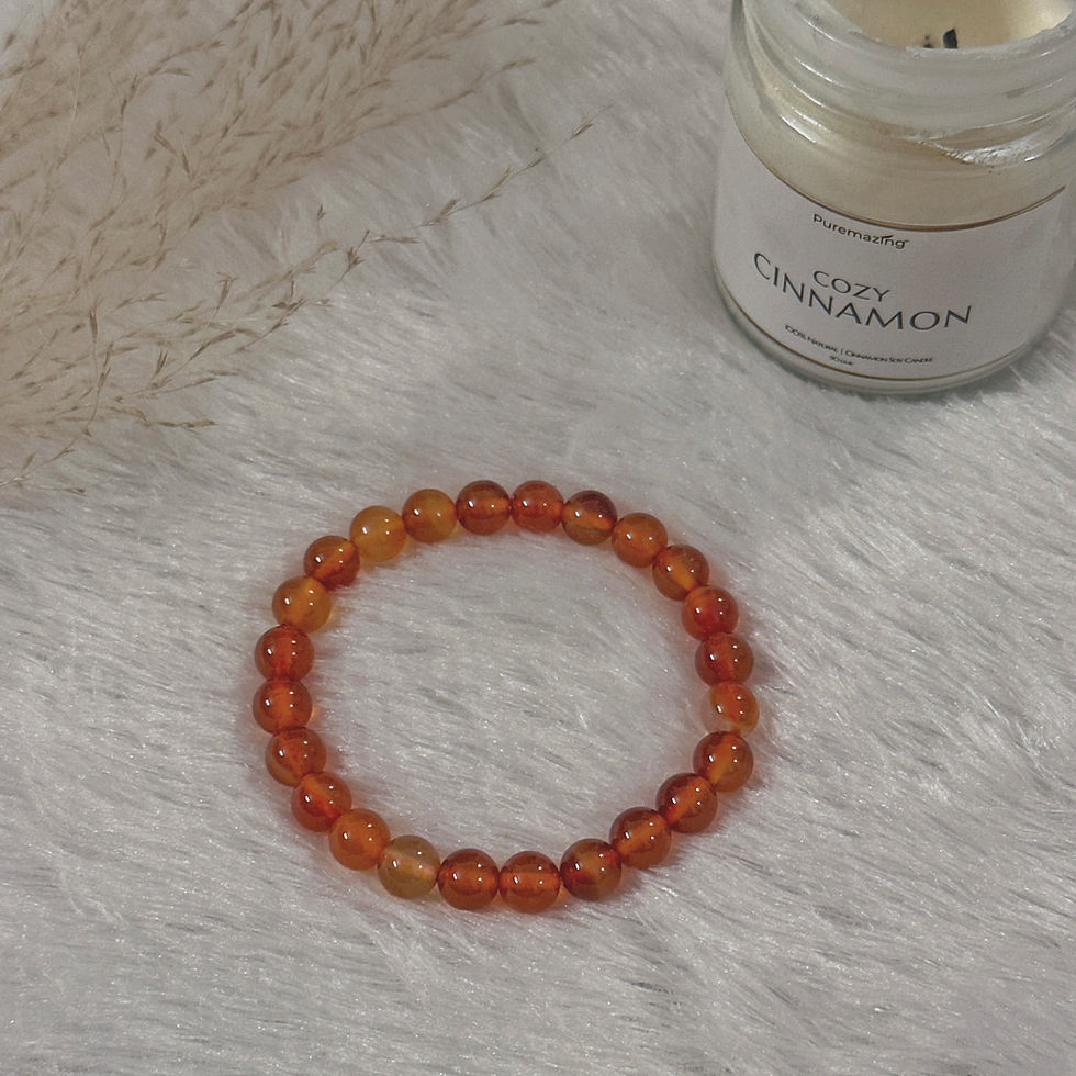 Thumbnail: Red Carnelian  Bracelet 8 mm 