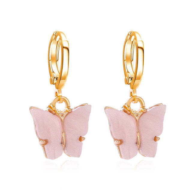 Thumbnail: Butterfly Huggies Earring