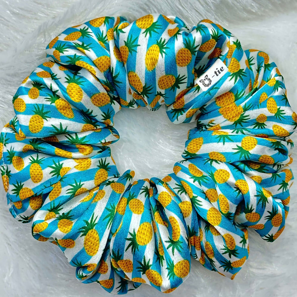 Thumbnail: Printed Satin Scrunchies