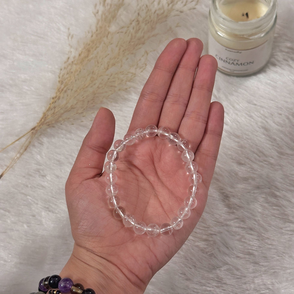 Clear Quartz Bracelet 8 mm
