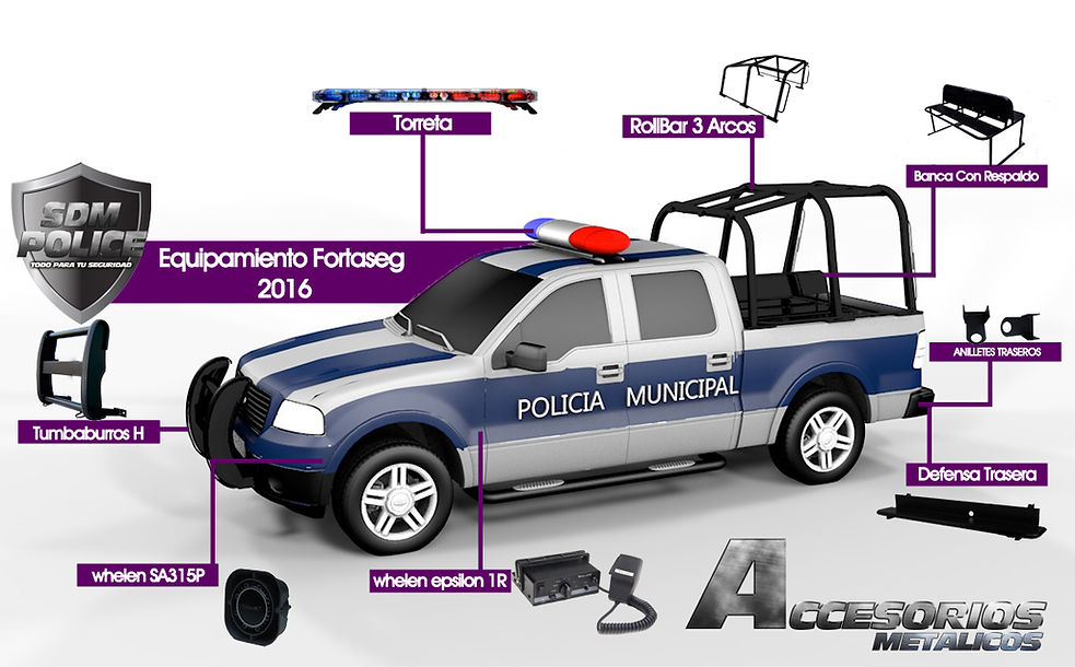 Fabricantes de RollBar Para Patrullas FORTASEG