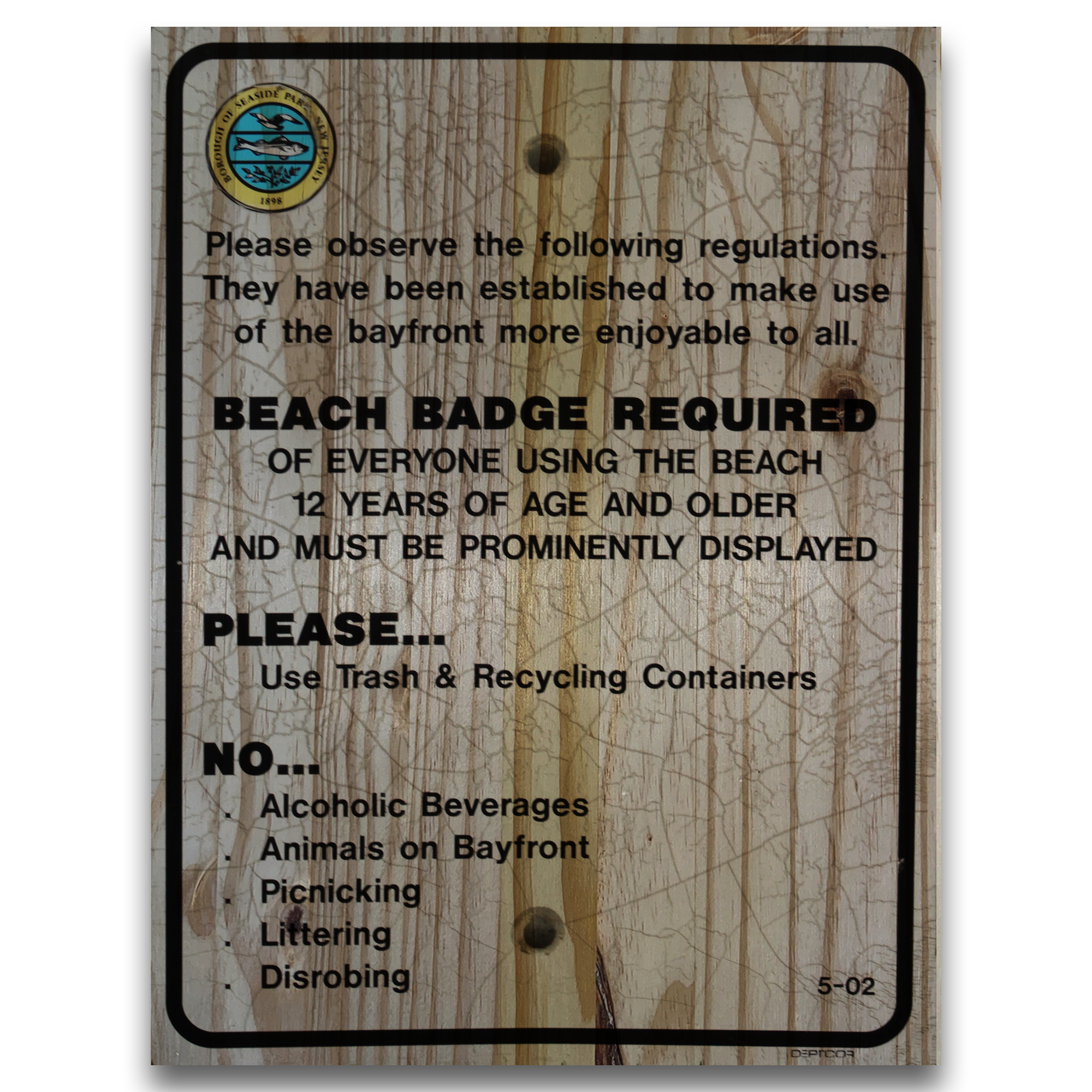 Beach Badge Required