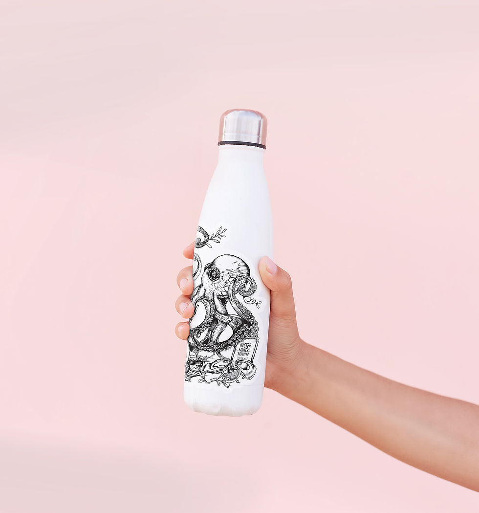 White drink bottle