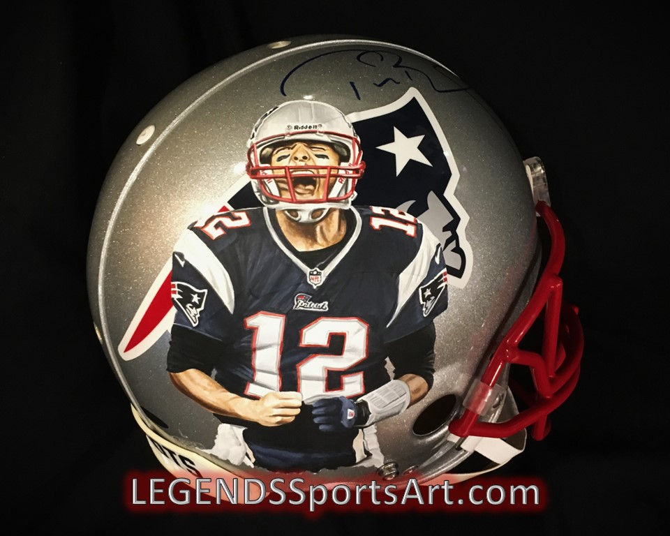 LEGENDS SportsArt Tom Brady Helmet watermark 9.14.22