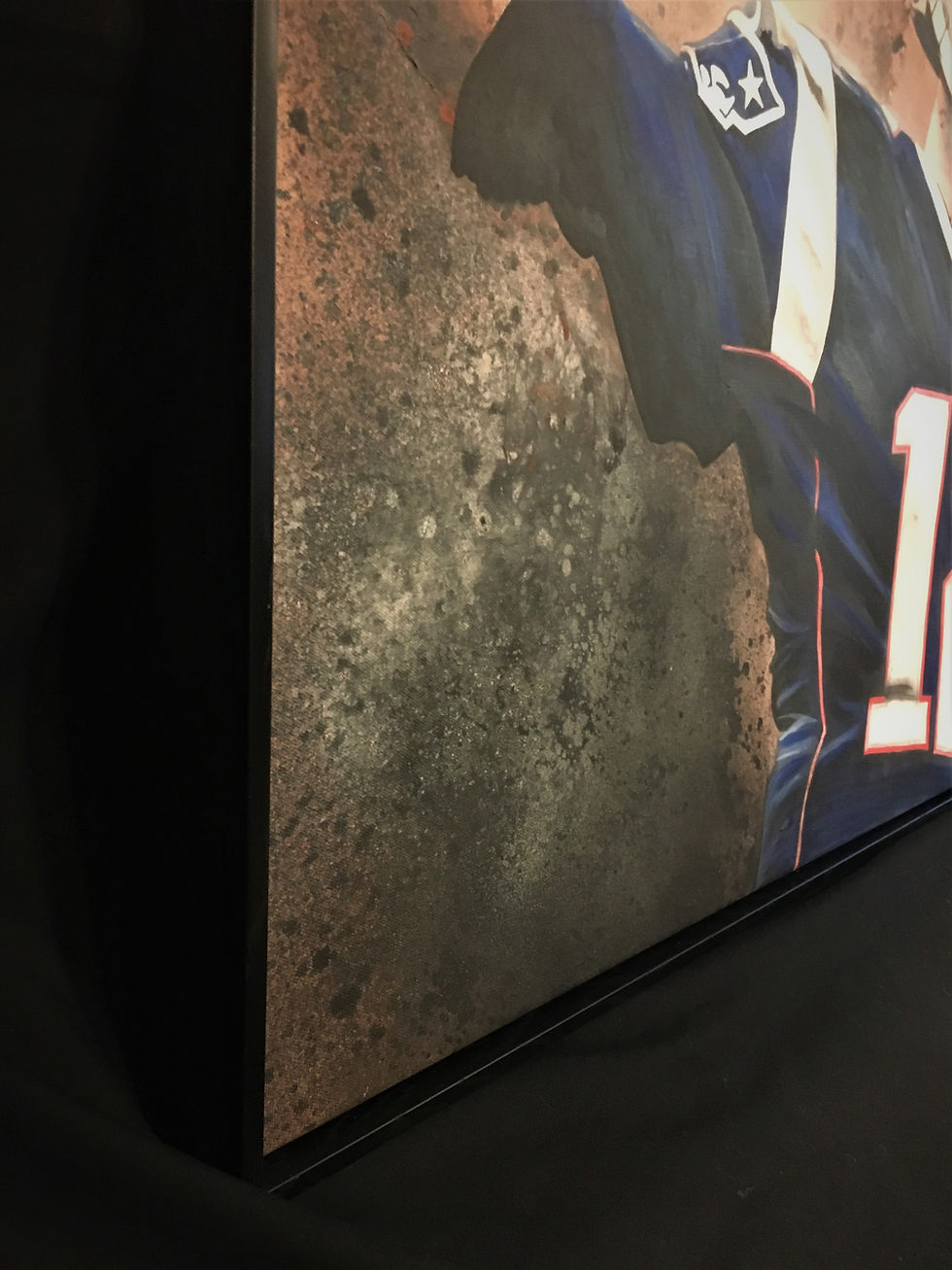 Thumbnail: Tom Brady "THE STORM" Artist Embellished Artwork canvas 36"x24"