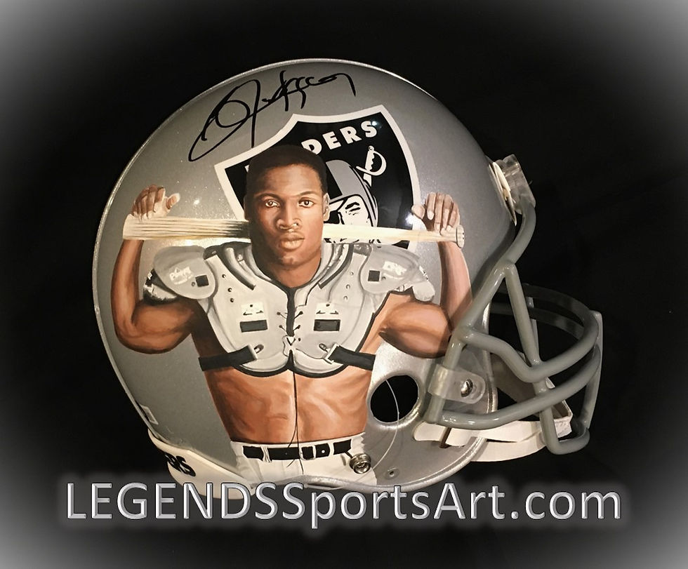 LEGENDS SportsArt Bo Jackson Helmet watermark 9.1.23