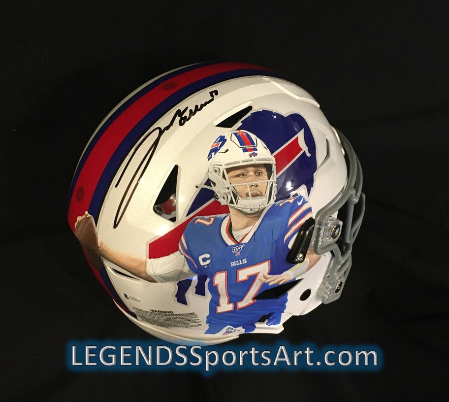 LEGENDS SportsArt Josh Allen Helmet watermark 4.24.22