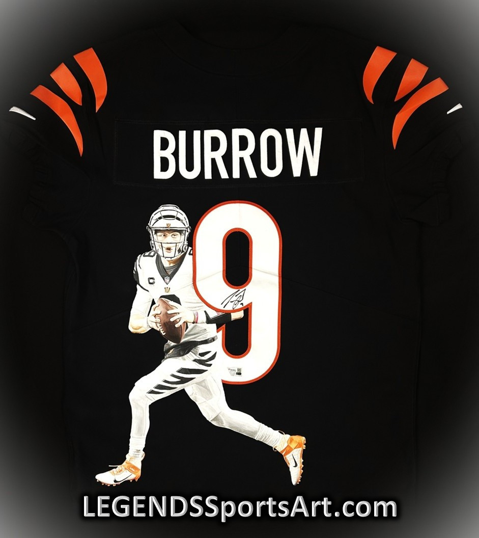Joe Burrow "Hand Painted" Autographed Authentic Jersey. 1/1