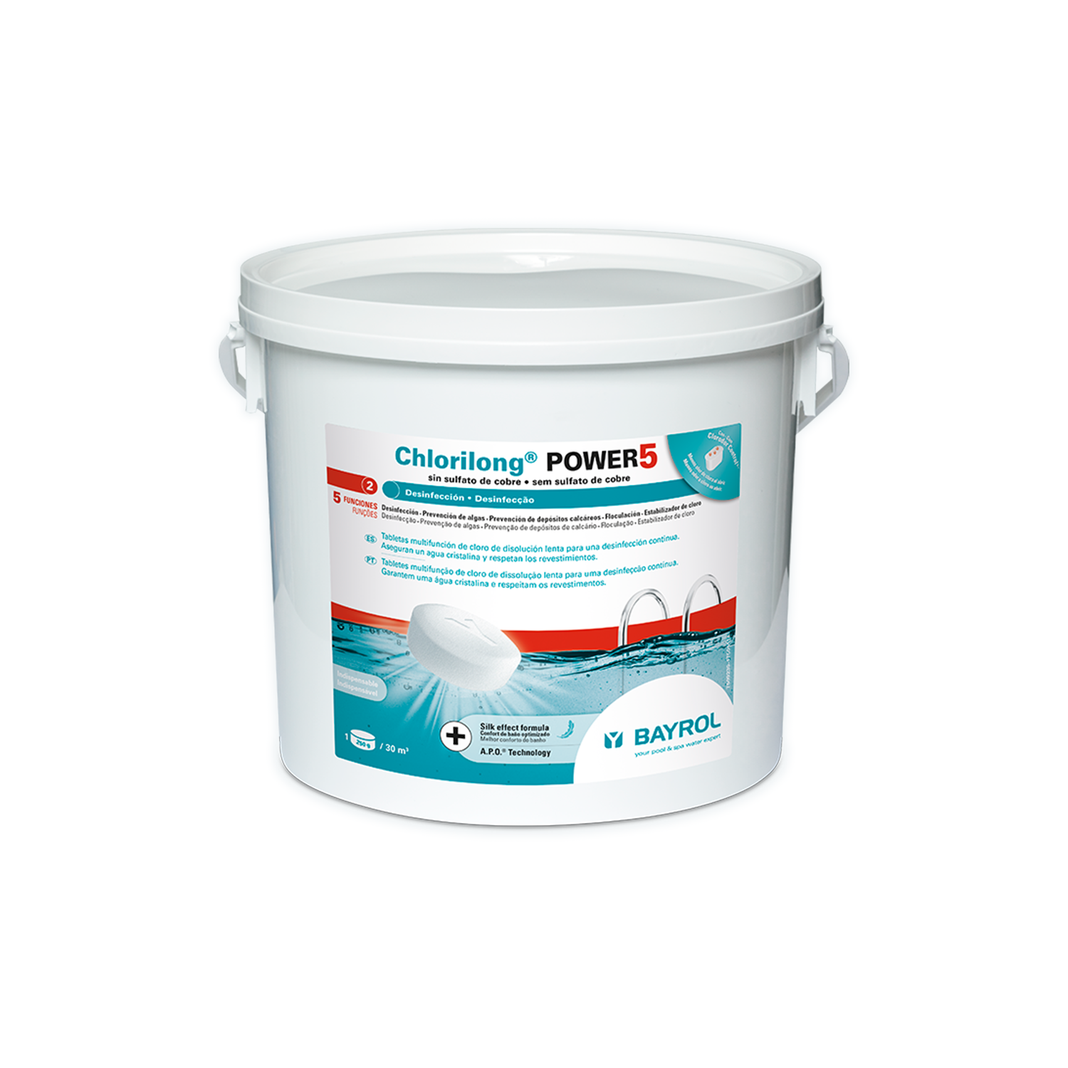 Cloro pastillas multifunción 5KG