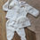 Miniature : Tenue de naissance Laine blanc