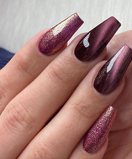 Hoda Amini on Instagram_ “_jet_set_beauty_nails ♥︎ Vintage cherry Cateye dark red”_edited.