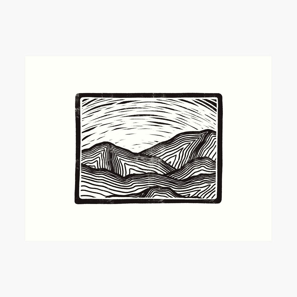 Thumbnail: mountain sunrise art print