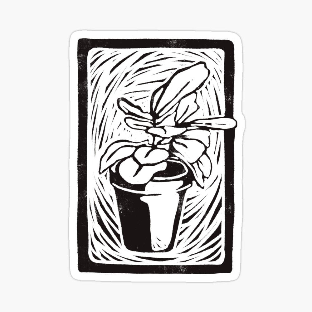 fiddle leaf fig sticker