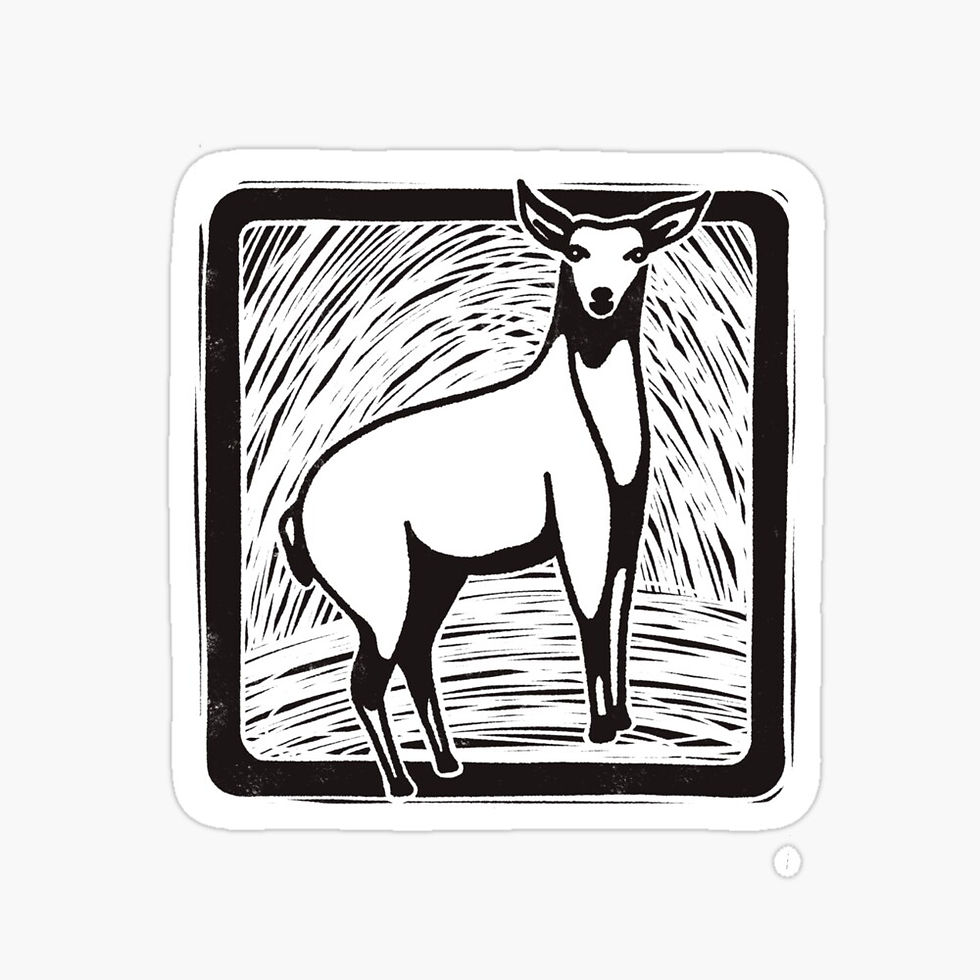 Thumbnail: moma deer sticker