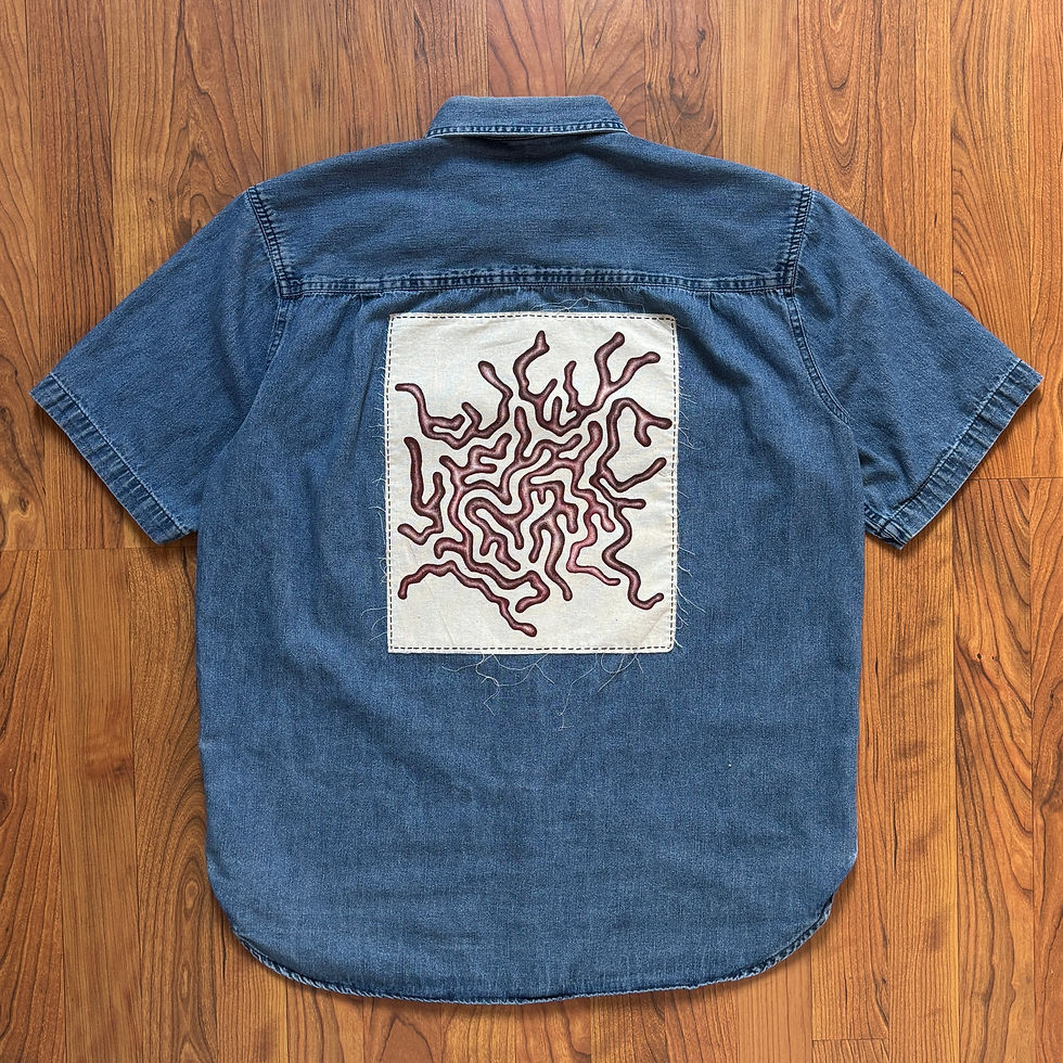 Thumbnail: Painted Patch Denim Button Up