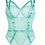 Thumbnail: Sheer Mesh Cut-out Underwire Teddy Bodysuit With Choker