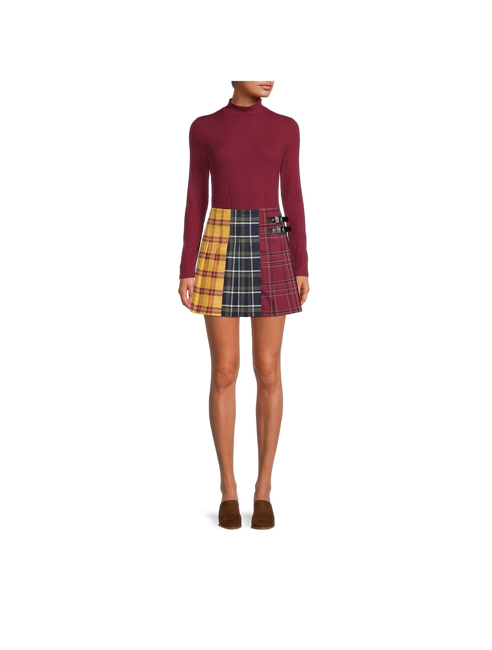 Thumbnail: Pleated 3-Pattern Skirt