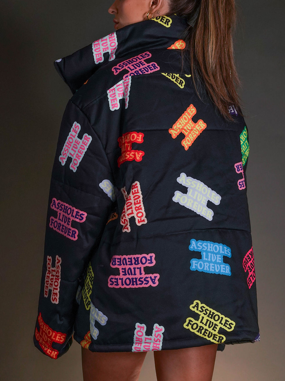 Thumbnail: ALF Heavyweight Puffer Jacket - Colored Logos