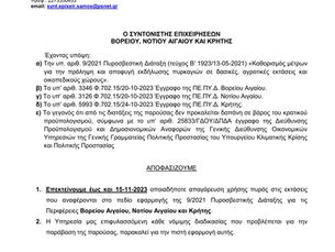 ΕΠΕΚΤΑΣΗ ΧΡΟΝΙΚΟΥ ΟΡΙΟΥ ΑΠΑΓΟΡΕΥΣΗΣ ΚΑΥΣΗΣ ΓΙΑ ΑΠΟΦΥΓΗ ΠΥΡΚΑΓΙΩΝ