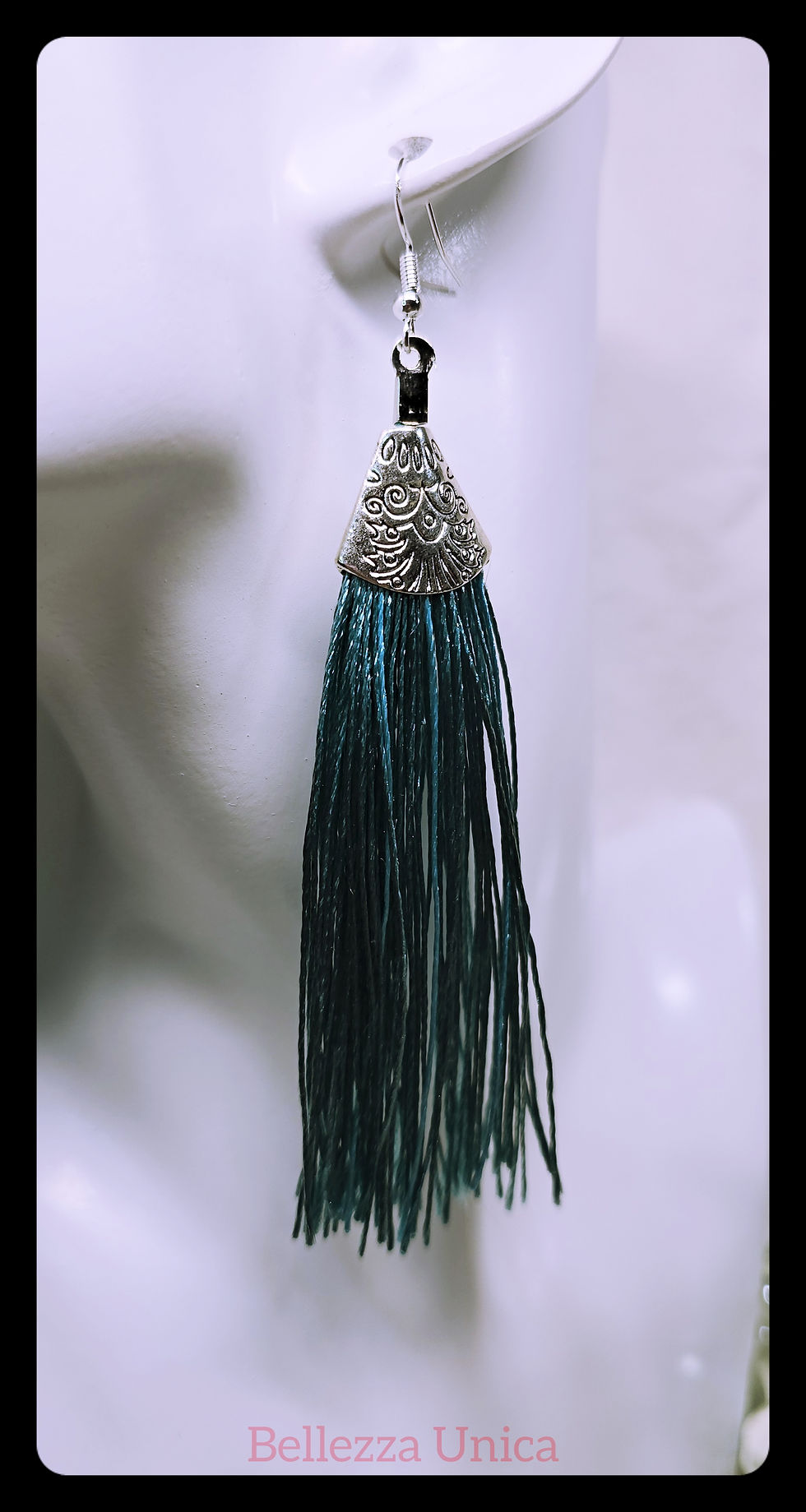 Thumbnail: Tassle Earrings: Teal