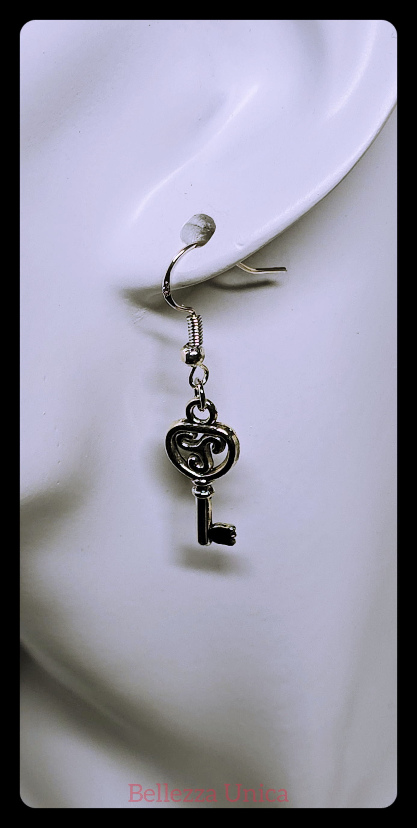Dangle Earrings with Charm - Key