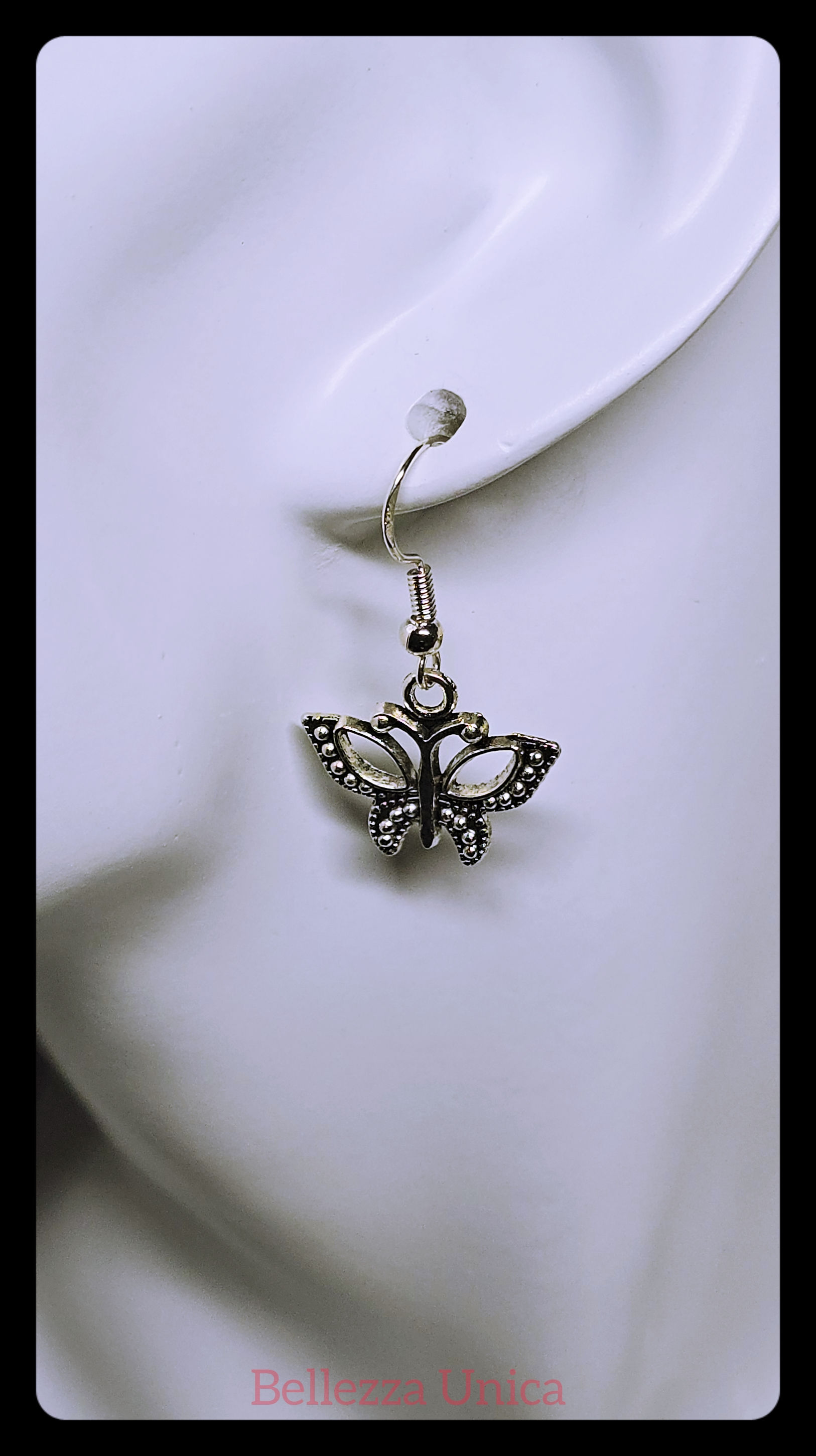 Dangle Earrings with Charm - Butterfly