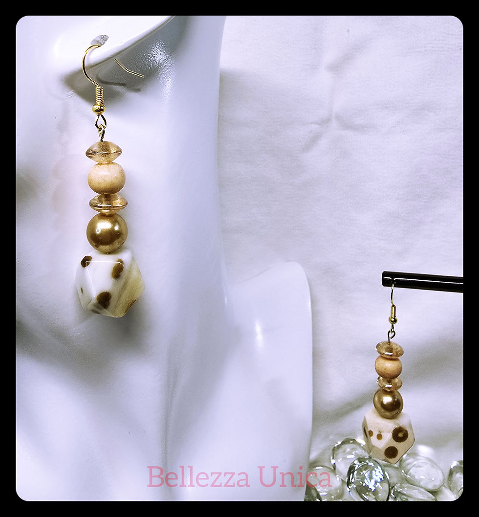 Thumbnail: Dangle Earrings - Shades of Brown