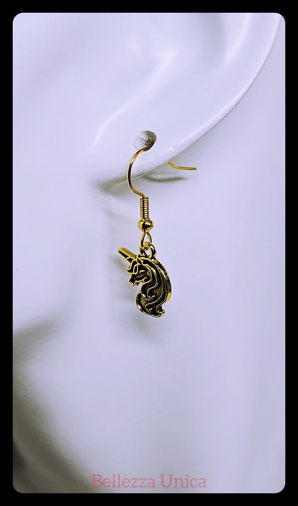 Thumbnail: Dangle Earrings with Charm - Unicorn