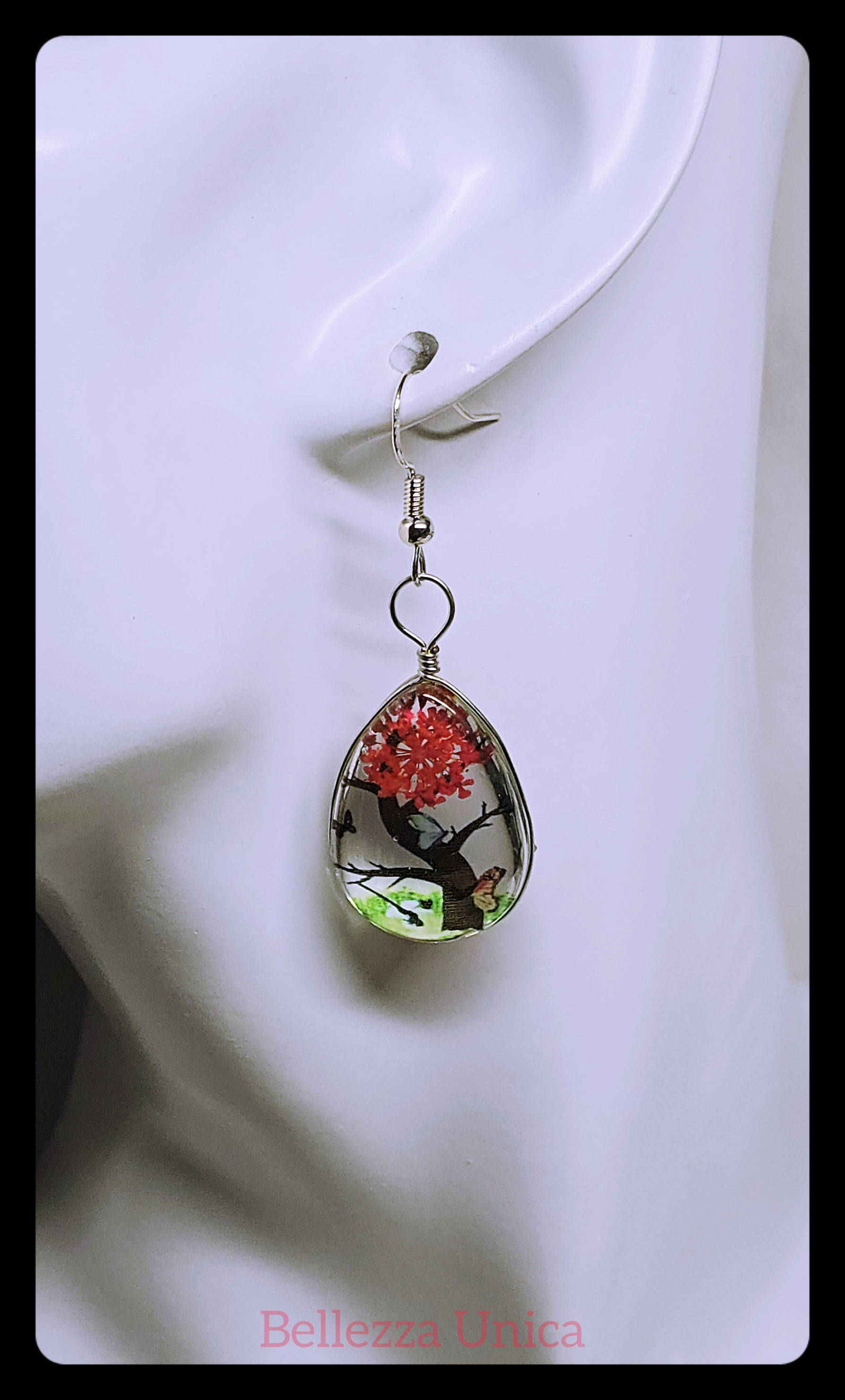Dangle Earrings - Dried Flower