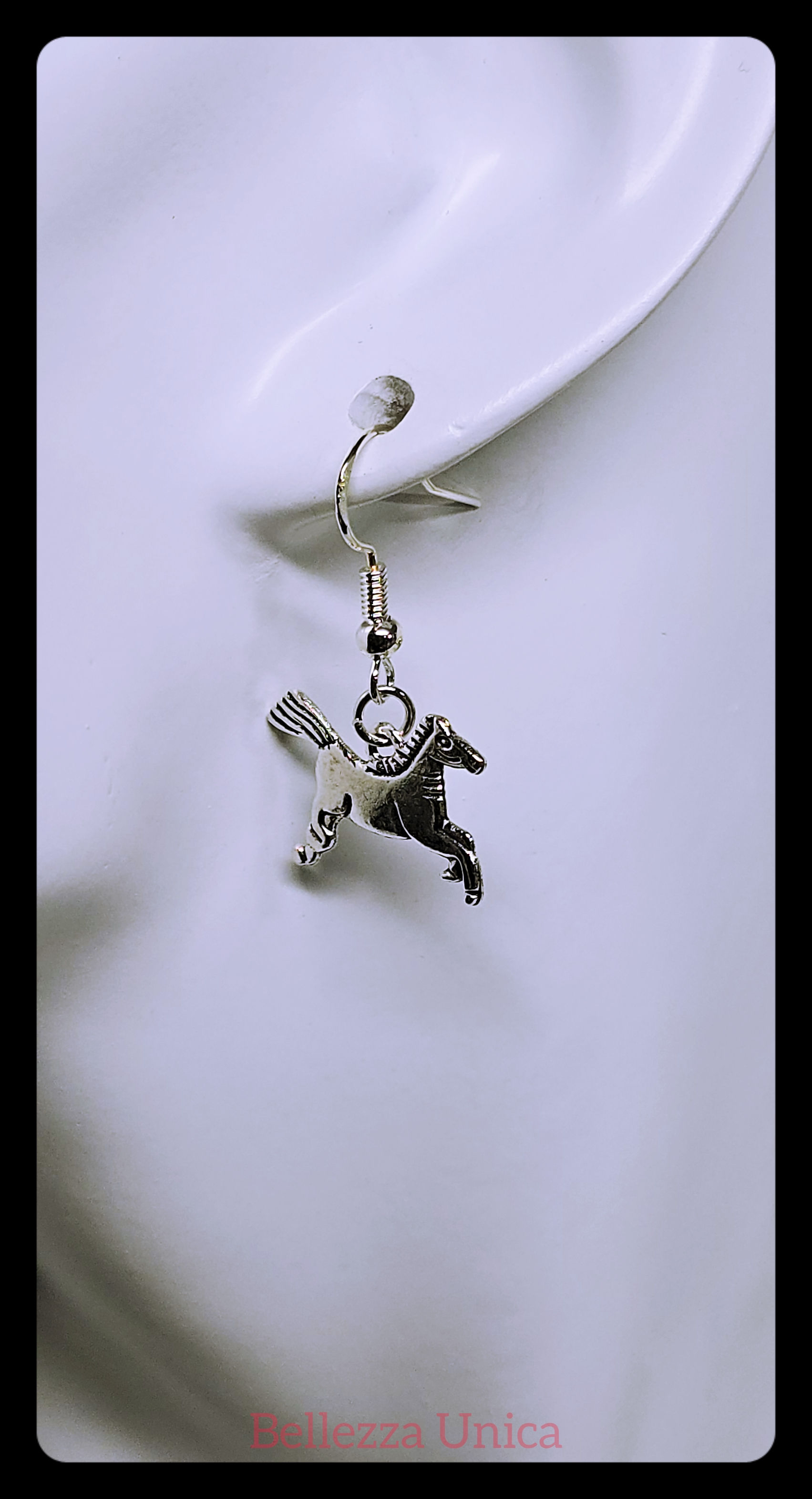 Dangle Earrings with Charm - Horse