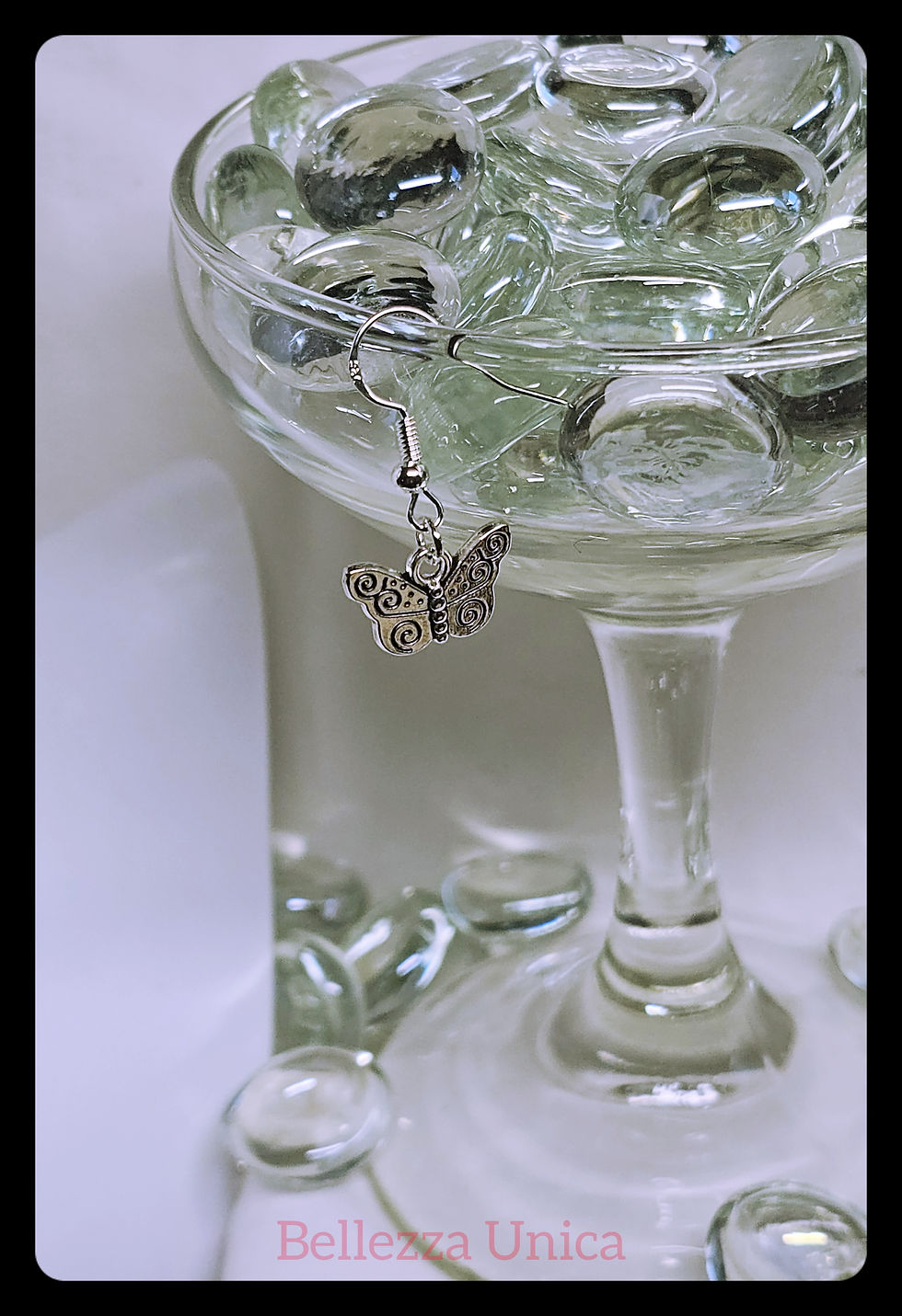 Thumbnail: Dangle Earrings with Charm - Butterfly
