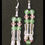 Thumbnail: stone / gem / crystal dangle earrings