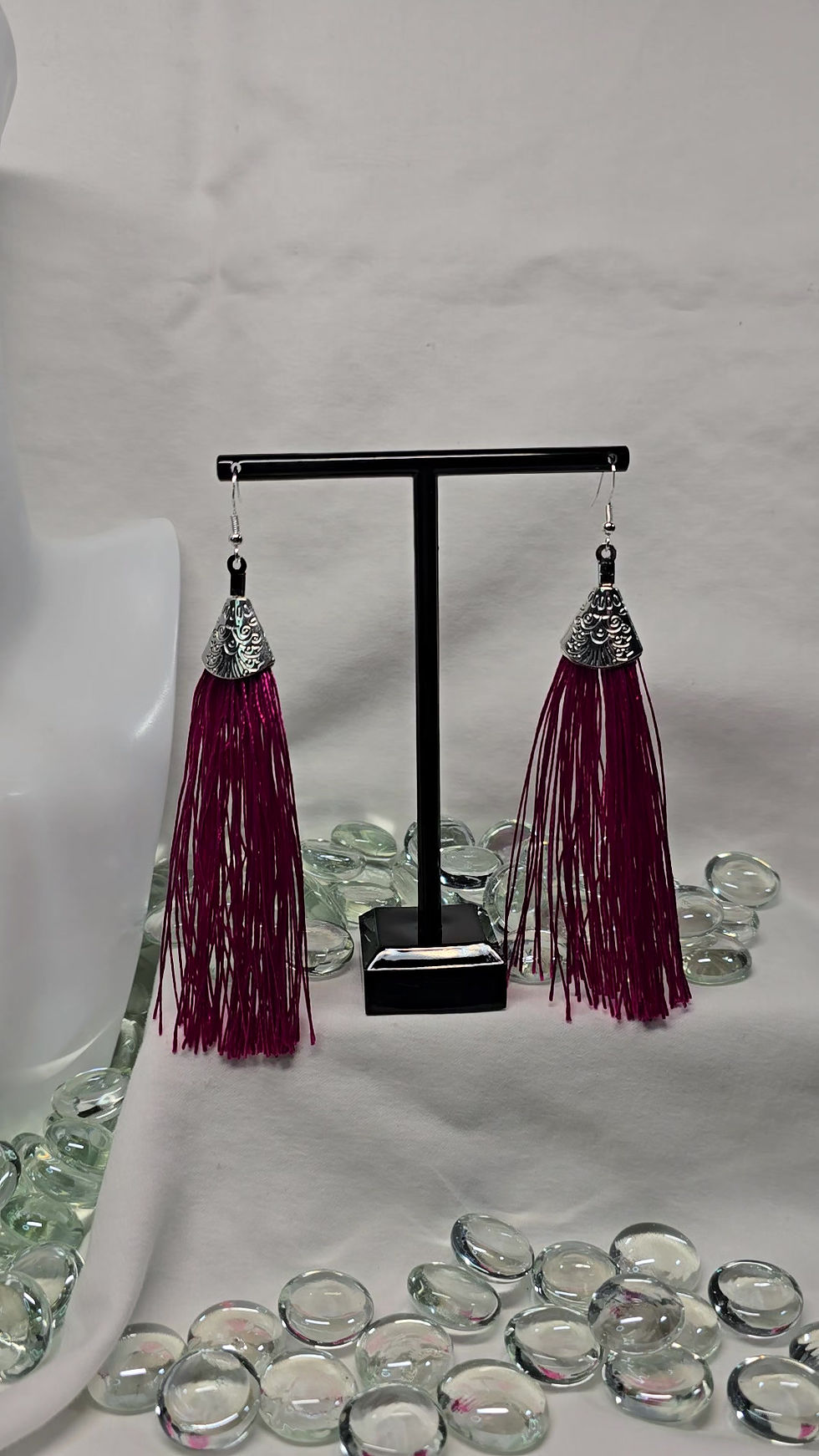 Thumbnail: Tassle Earrings: Pink