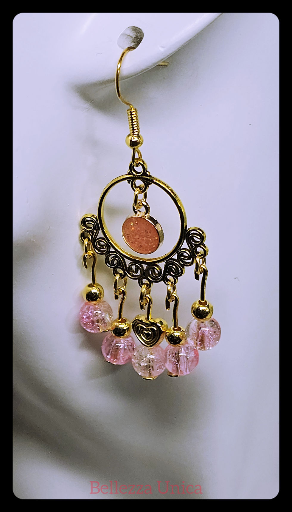 Thumbnail: Chandelier Earrings - Hearts