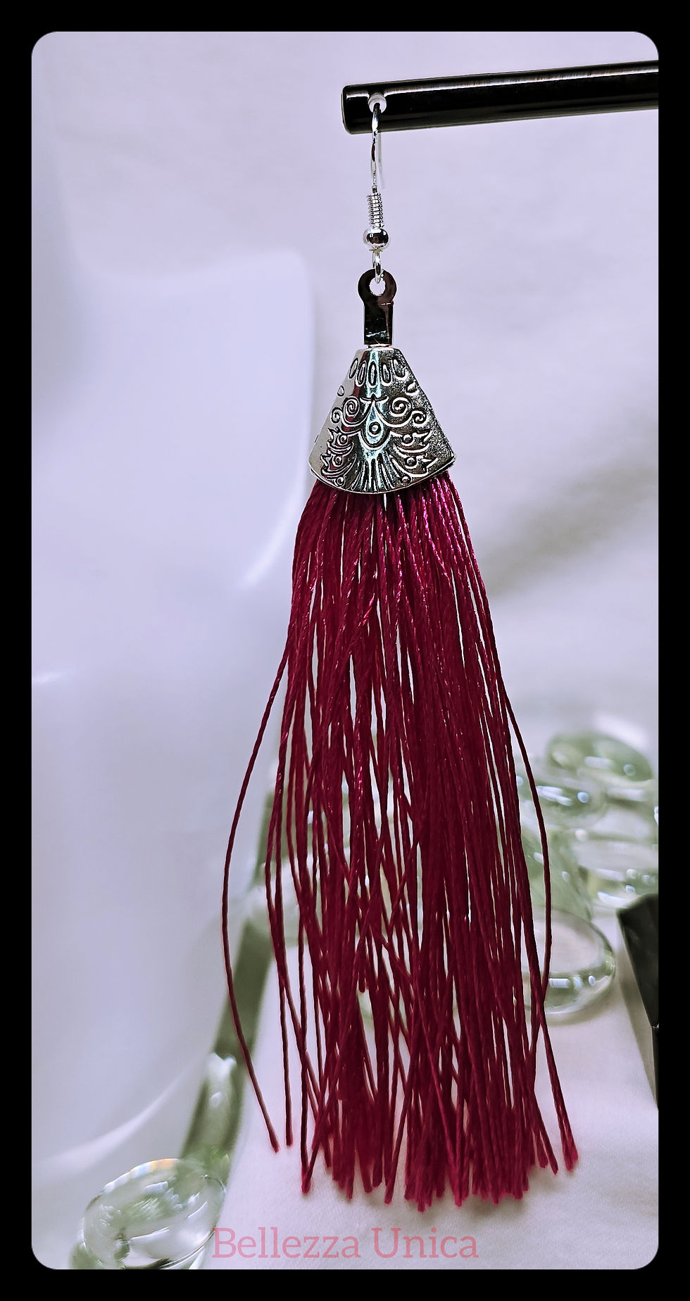 Thumbnail: Tassle Earrings: Pink