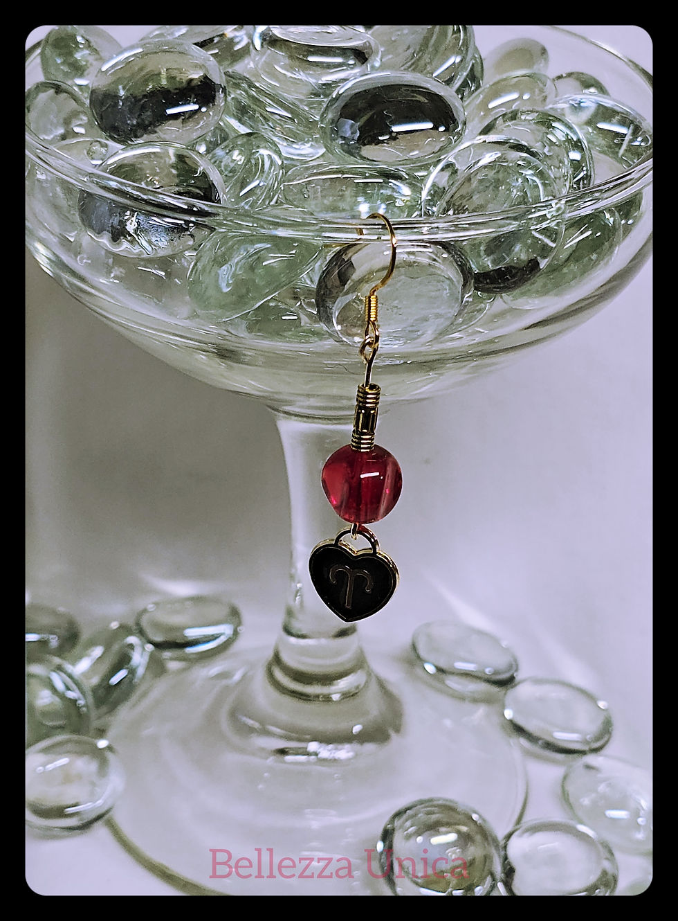 Thumbnail: Dangle Earrings: Zodiac (Aries) with Power Color