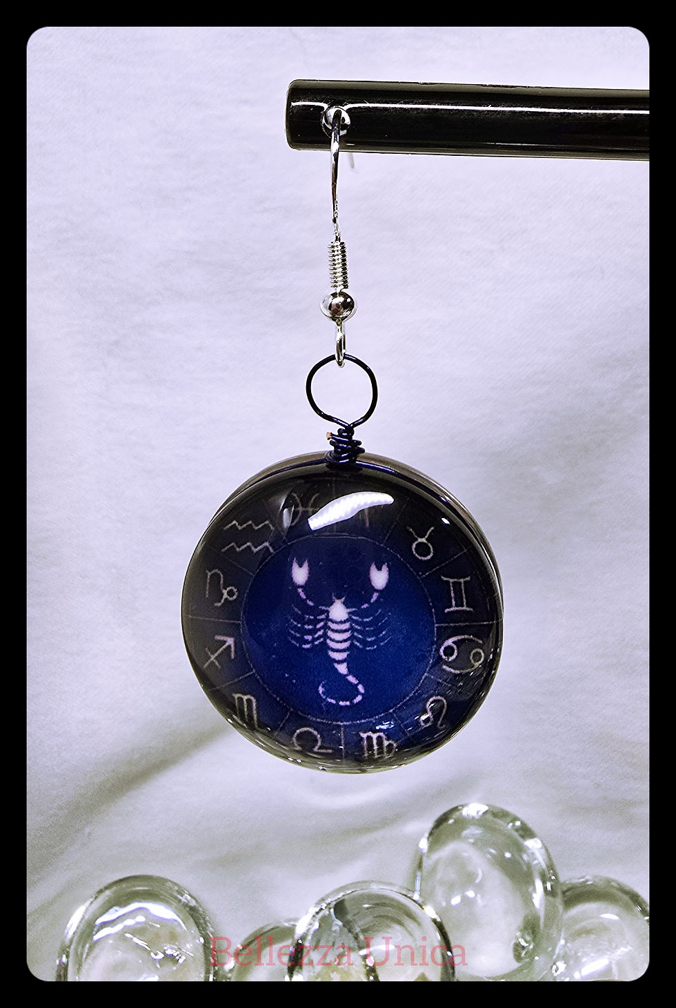 Thumbnail: Dangle Earrings: Zodiac (Scorpio) with Constellation