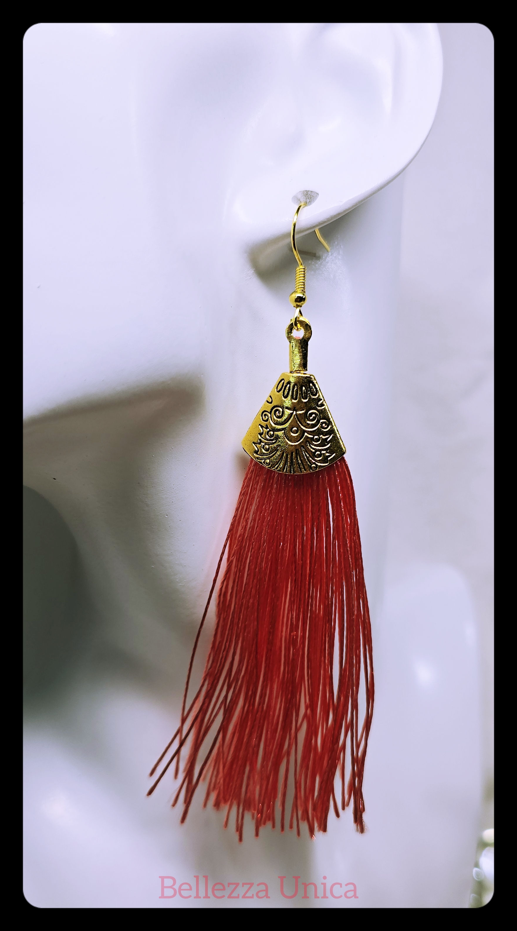 Tassle Earrings: Pink
